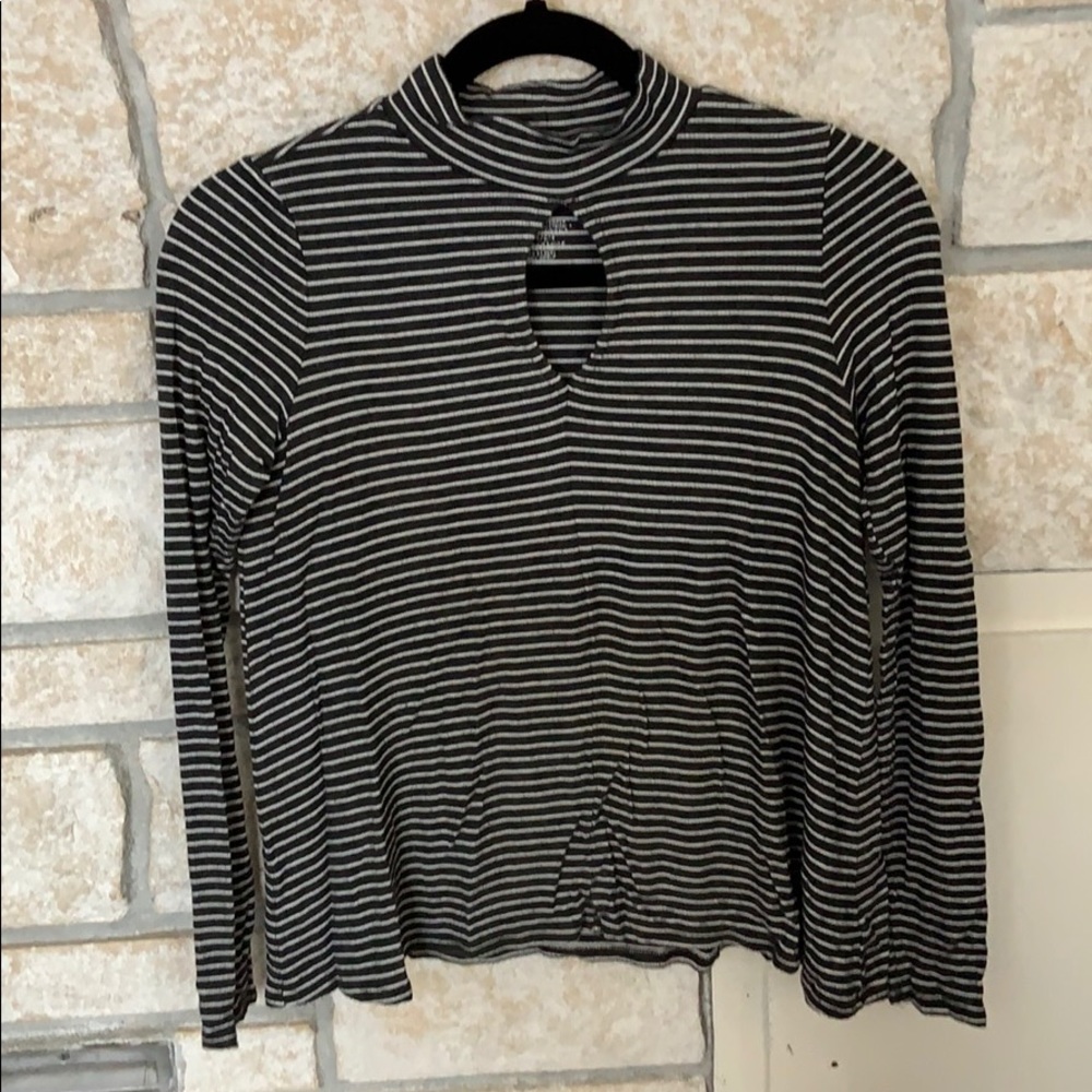 Striped AE Long Sleeved Top, Size S